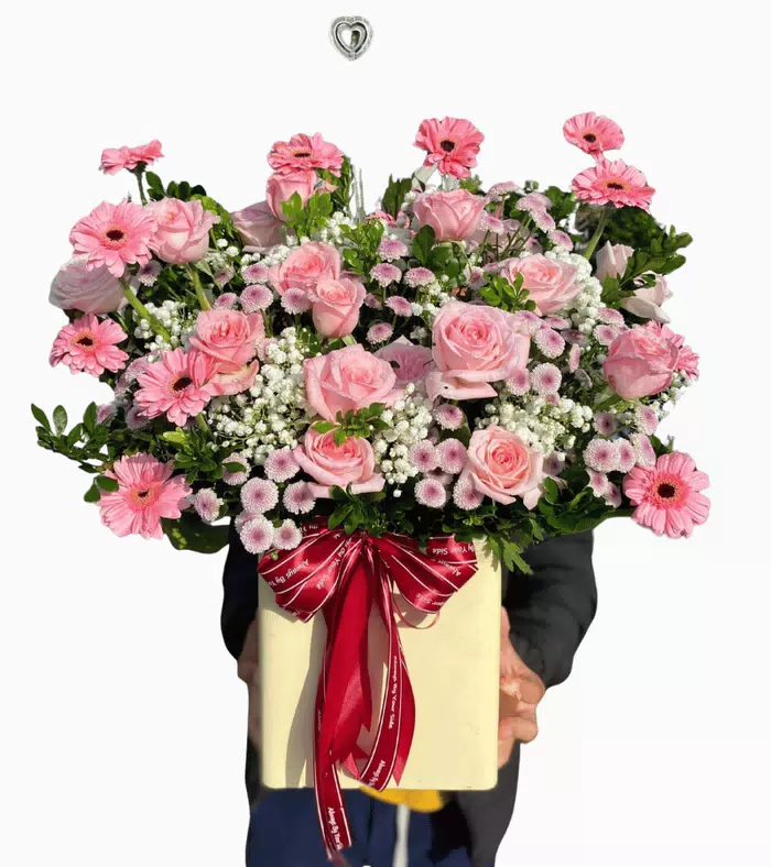Hộp hồng phấn phối đồng tiền hồng