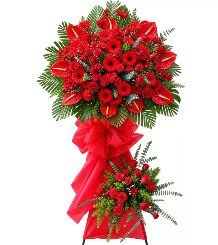 Kệ khai trương đồng tiền đỏ