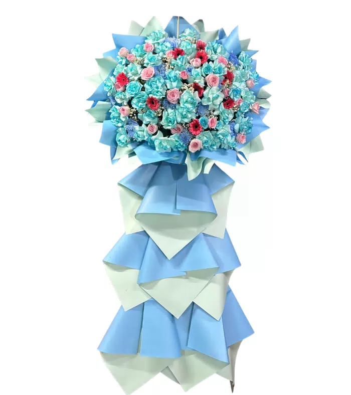 Kệ khai trương sắc xanh