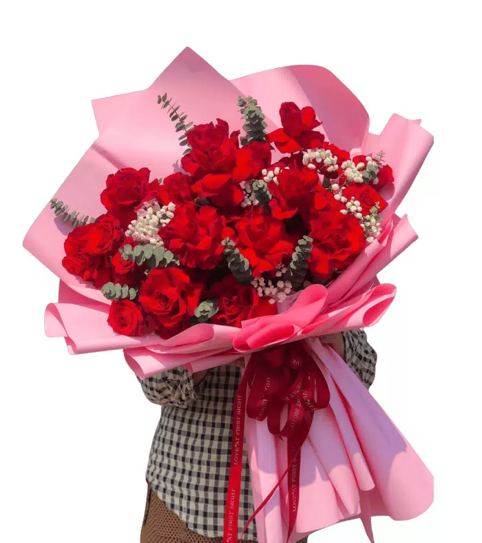 Bó hoa cẩm chướng đỏ