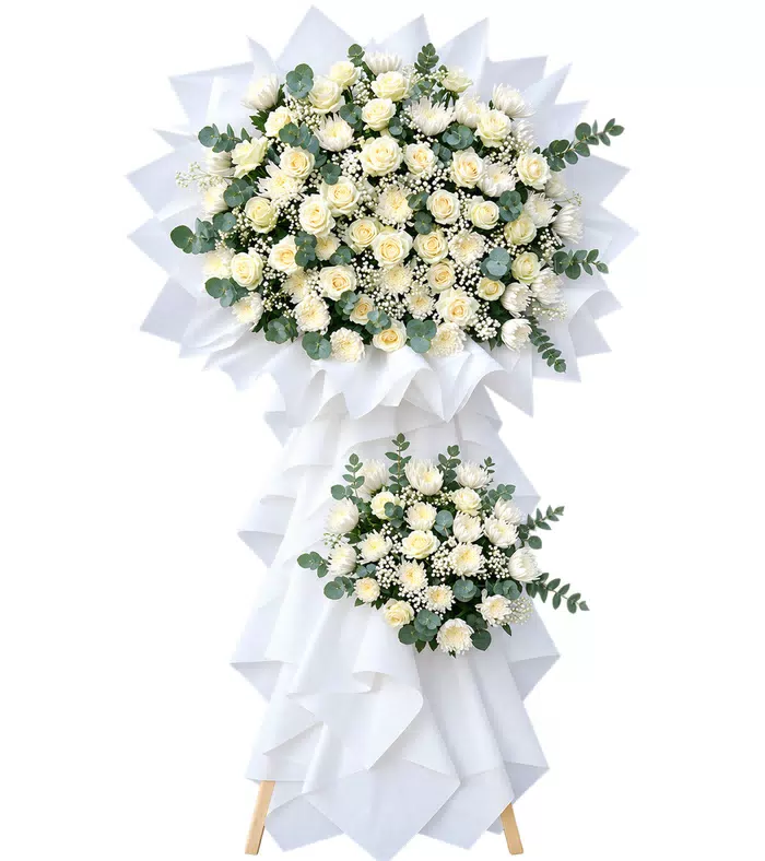 Kệ hồng viếng trắng
