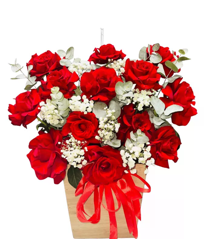 Hộp hồng đỏ cỡ lớn